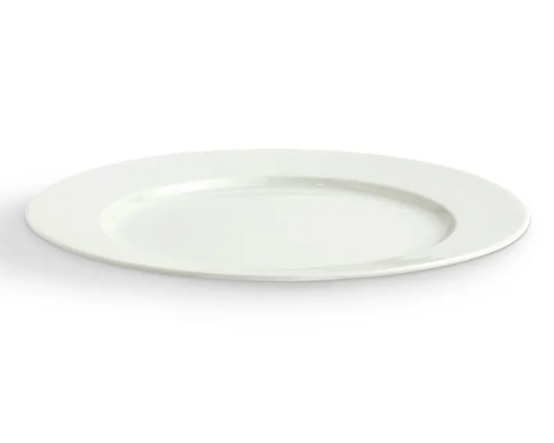 Pratos de Porcelana Branca Alado Round Dinner Plate 17 cm Usado para Servir Pequeno-almoço Jantar e Petiscos Pacote de 1 Máquina de Lavar Louça Microwa