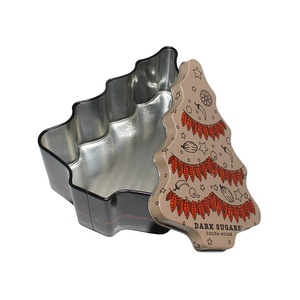 Cute Cartoon-pattern Tinplate Storage <b>Tins</b> with Screw Cap for Christmas Party Favors <b>Chocolate</b> Packaging & Home Decor Display - Product Image 3