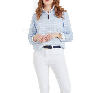 Sudadera de gran tamaño para mujer, Sudadera con cuello levantado, manga larga, logotipo personalizado, Sudadera con capucha corta, Etiqueta Privada, deportes de invierno, producto de caballo - Product Image 3