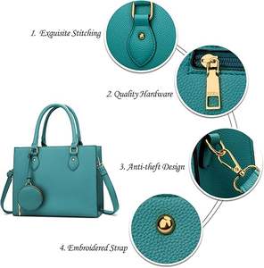 Monedero de cuero de moda personalizado de alta calidad impermeable venta en línea bolso de cuero de moda de calle alta - Product Image 6