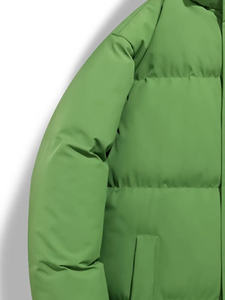 Veste matelassée pour hommes, nouveau design, blouson aviateur matelassé à la mode, bulle imperméable à double boutonnage à capuche blanche, vente en gros sur mesure - Product Image 2