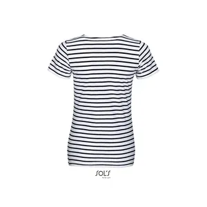 T-shirt a righe da donna Miles, merchandising personalizzato - Product Image 2