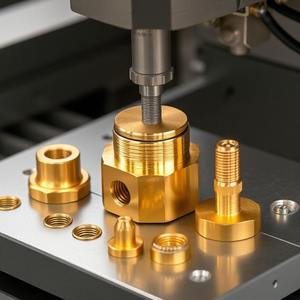 Composants d'usinage en laiton d'approvisionnement en gros pour matériel personnalisé ou attaches disponibles au prix d'usine en provenance d'Inde - Product Image 5