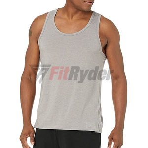 Débardeur de gym pour hommes, avec étiquette personnalisée, vente en gros, design professionnel, tricoté, décontracté, respirant, bon marché, service OEM - Product Image 1