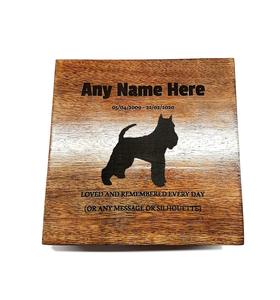 Wood Pet Urn <b>for</b> <b>Ashes</b> Dog Cat <b>Box</b> Personalized Cremation Casket Engraved Bespoke Small Medium Large - Product Image 1