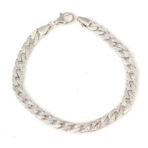 925 Sterling Silver 0.5 mm Chain Bracelet Rhodium Plated Religious <b>Charm</b> Bracelets <b>Bangles</b> Diamond Pearl Zircon Main for Gift - Product Image 3
