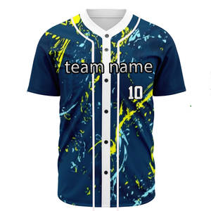 Último Diseño de Moda 2026, Jersey de Béisbol y Sóftbol con Estampado por Transferencia de Calor, Personalizado, Unisex, Malla 3D, 100% Poliéster Transpirable - Product Image 3