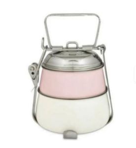 Boîte à lunch en acier inoxydable enduit d'émail coloré couvercle sécurisé de qualité alimentaire idéal pour les enfants et les adultes - Product Image 4