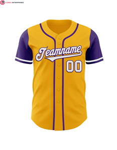 Dernière conception personnalisée de maillot de baseball bas quantité minimale de commande OEM pas cher blanc mode Baseball uniforme sublimation impression numérique cousu uniforme - Product Image 3
