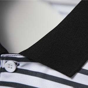 Nuevo último diseño de polo de color sólido para hombre a la venta 100% algodón Turn Down Collar Polo transpirable para unisex - Product Image 3