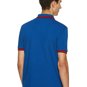 เสื้อยืดโปโลผ้าฝ้ายลำลองสำหรับผู้ชายขายส่งโลโก้พลัสไซส์ผ้าเจอร์ซี่แขนสั้นป้องกันริ้วรอยออกแบบได้ตามต้องการ - Product Image 2