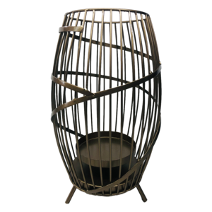 Bougeoir en métal blanc en forme de lune Jardin de Noël Centre de table de mariage Bougeoir en fer de qualité fiable - Product Image 3