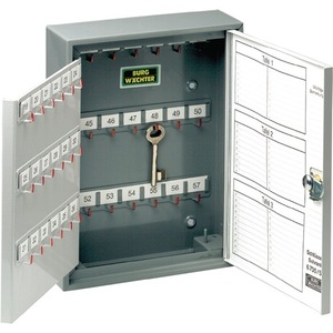 BURG-WCHTER 6700/176 R H380xW285xD105mm ตู้เก็บกุญแจ 2 ประตูพร้อมล็อคทรงกระบอก 176 ตะขอ ตู้เก็บของ - Product Image 1
