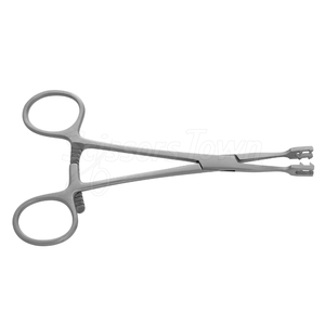 Abrazadera de hueso Ikuta, 5,5 pulgadas, recta, 5mm, acero inoxidable, ortopédico, quirúrgico, instrumento de sujeción de hueso para procedimientos médicos - Product Image 3