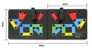 Planche de musculation 17-en-1 avec poignées, système d'entraînement de force à code couleur pour la poitrine, les épaules, le dos et les bras, entraînement à domicile - Product Image 4