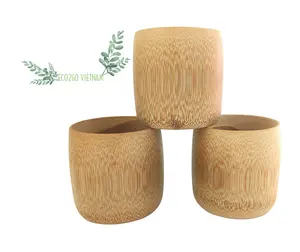 Hot Trending Reusable Coffee Cup Bamboo/Bamboo Cupping For Using At Home, Kitchen, Coffee Shop By Eco2go Vietnam