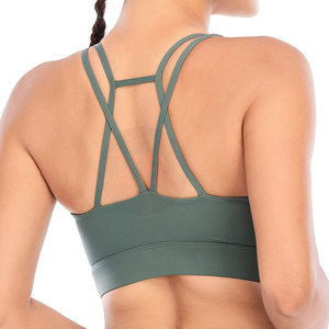 Sujetador deportivo premium con alto soporte, ajuste cómodo y tela suave para entrenamiento y ejercicio en el gimnasio. - Product Image 4