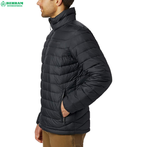 Veste Softshell Rembourrée Écologique Respirante et Coupe-Vent pour Hommes Grande Taille Behram International, Remplissage en Coton, Style Urbain - Product Image 3