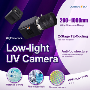 Quang phổ đầy đủ 200-1000nm rộng phạm vi hoạt động imx487 CMOS 2840x2840 45fps toàn cầu màn trập C núi 2/3 ''uv máy ảnh công nghiệp - Product Image 3