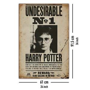 For Harry Potter Modern Design <b>Poster</b> Undesirable No. 1 Black Frame Paper Material for Wall Decor - Product Image 4