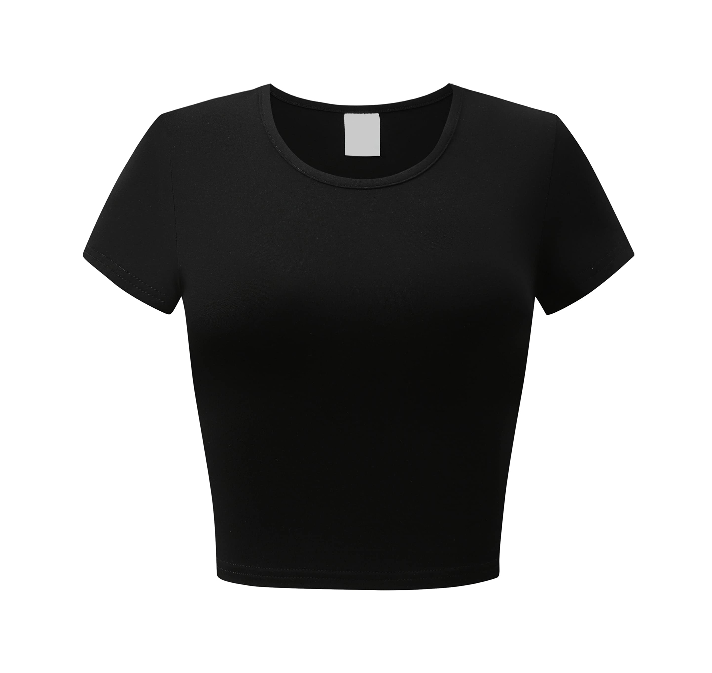 Custom Women's Crop Tops Baby Tee Soild Sexy Short Sleeve Cotton T Shirts Tops Casual Streetwear Woman Tops Y2K Girls's T-shirts