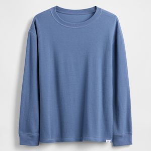 Camiseta de manga larga de color sólido para niños, venta al por mayor, lisa, deportiva, atlética, para niños y adolescentes - Product Image 5