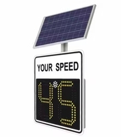 Panneau radar de signalisation routière solaire avec affichage de vitesse, détecteur de vitesse, signalisation de limitation de vitesse, 23 ans d'expérience en usine