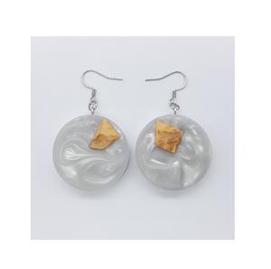 ต่างหูเรซินคลาสสิกแบบวินเทจต่างหูเรซินอีพ็อกซี่ - Product Image 1