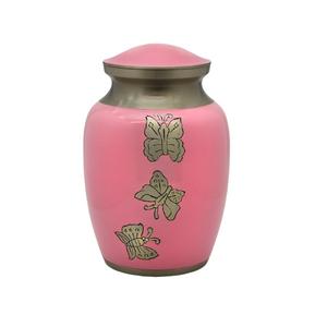 Urnes de crémation en aluminium de haute qualité avec gravure urnes funéraires en métal fini marbre or et bleu pour cendres humaines - Product Image 3