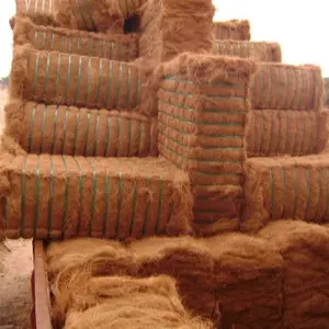 थोक पर्यावरण के अनुकूल कच्चे नारियल कॉयर कॉयर मैट का उत्पादन करने के लिए इस्तेमाल किया, उच्च गुणवत्ता और सस्ती कीमत के साथ जूट कॉयर फाइबर