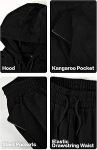 Breathable Fleece Unisex Tracksuit Sets Digital Print <b>Spandex</b>/Polyester Material Customizable <b>Fabric</b> Weight Full-Length Hoodie - Product Image 4