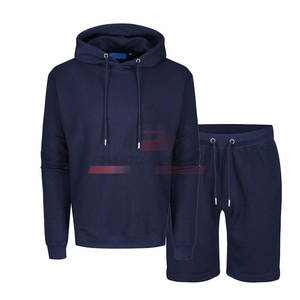 Vente en gros Ensemble de sweats à capuche pour hommes 100% coton Motif respirant et solide Logo personnalisé Survêtements d'hiver - Product Image 6