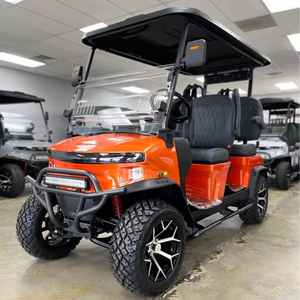 Carrito de golf eléctrico de 4 plazas con techo, asiento trasero plegable, doble batería, Street Legal, ideal para Resort, campo de golf, uso en exteriores - Product Image 5