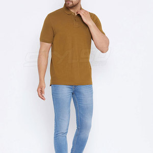 T-shirt polo à séchage rapide pour hommes, vêtements de sport unisexe respirants, tissu tricoté à motif solide, adapté à l'extérieur - Product Image 2