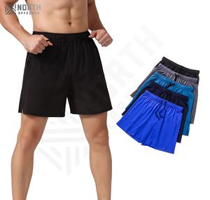 Shorts de sport pour homme, écologiques, imperméables, à séchage rapide, décontractés, pour la salle de sport, streetwear, respirants, taille élastique, motif uni - Product Image 2