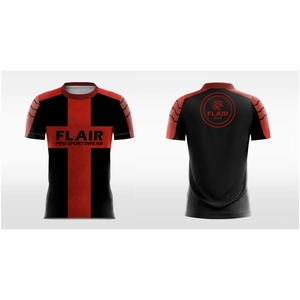 Maillot de football 100 % polyester de qualité supérieure, design personnalisé, confortable, respirant, léger, séchage rapide, coupe courte, OEM - Product Image 1