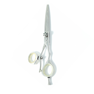 Tijeras de corte de pelo de peluquero de acero inoxidable de la mejor calidad, hoja recta con pulido de acabado de anillo ajustable para peluquería de bebé - Product Image 6