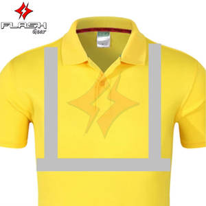 Camiseta Polo Impermeable de Alta Visibilidad ANSI Clase 1 con Características de Seguridad Reflectantes, Diseño de Cinta Reflectante, Color Personalizado - Product Image 2