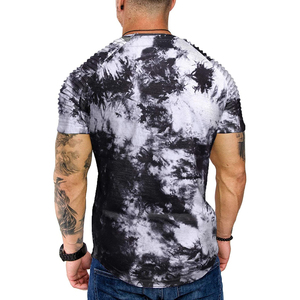T-shirt de luxe unisexe 100% coton et polyester Logo imprimé personnalisé col en O manches courtes haut de gamme lourd respirant pour hommes - Product Image 6