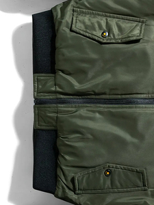 Chaqueta de Invierno de Alta Calidad Hecha a Medida con Lona Recubierta, Unisex, para Equipos de Béisbol de Secundaria, Estilo Urbano, Económica, Boomletcorp - Product Image 3