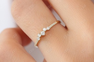 Hot Sell Luxury Fashion Women Jewelry Natural Diamond <b>Cluster</b> Rose Gold Engagement Rings Jewelry Gifts Finger Ring for Women - Product Image 5
