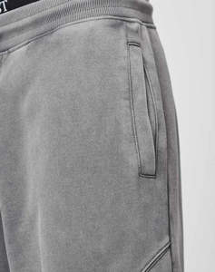 100% Cotton French Terry Sweatpants Mid Waist Vintage Distressed Acid Wash Flat Plain Dyed OEM Service Available - Product Image 6