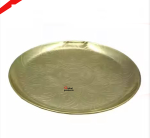 Placa de cargador de acero inoxidable de metal con acabado plateado de aspecto real para restaurante y bar de hotel - Product Image 4