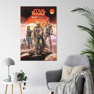 Affiche de l'équipage de The Mandalorian de style moderne, en toile, pour utilisation murale - Product Image 3