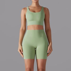 2024 conjunto de entrenamiento de gimnasio y Yoga de talla grande para mujer, traje deportivo de manga larga sin costuras de 2 piezas, ropa deportiva al por mayor - Product Image 5