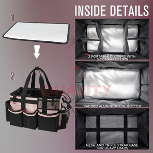 Sac de toilettage tout usage pour chevaux avec des compartiments extérieurs spacieux durables et des options de transport flexibles pour les cavaliers - Product Image 4