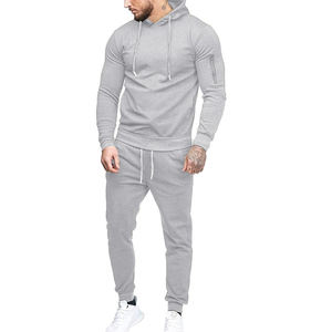 Chándal para hombre, conjunto de 2 piezas, Sudadera con capucha, trajes de jogging atléticos con cremallera completa, trajes deportivos informales de manga larga - Product Image 5