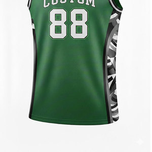 Maillot de basket-ball court respirant personnalisé pour hommes, impression de nom et de numéro, uniforme d'équipe professionnel pour l'entraînement en salle - Product Image 3