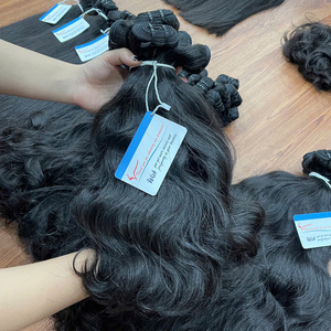 Envío listo Tipo frontal Precio barato Vietnamita Remy Virgen Cutícula Alineada Paquete de cabello Extensiones de cabello humano de trama ondulada natural - Product Image 1