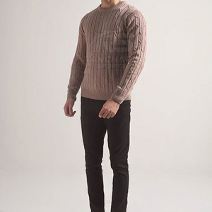 Pull en laine épaisse pour homme, pull chaud et élégant pour l'hiver, pull tendance pour homme, pull doux et chaud, vêtements décontractés - Product Image 2